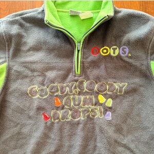 2006 Dots Fleece Hoodie - Gray and Lime